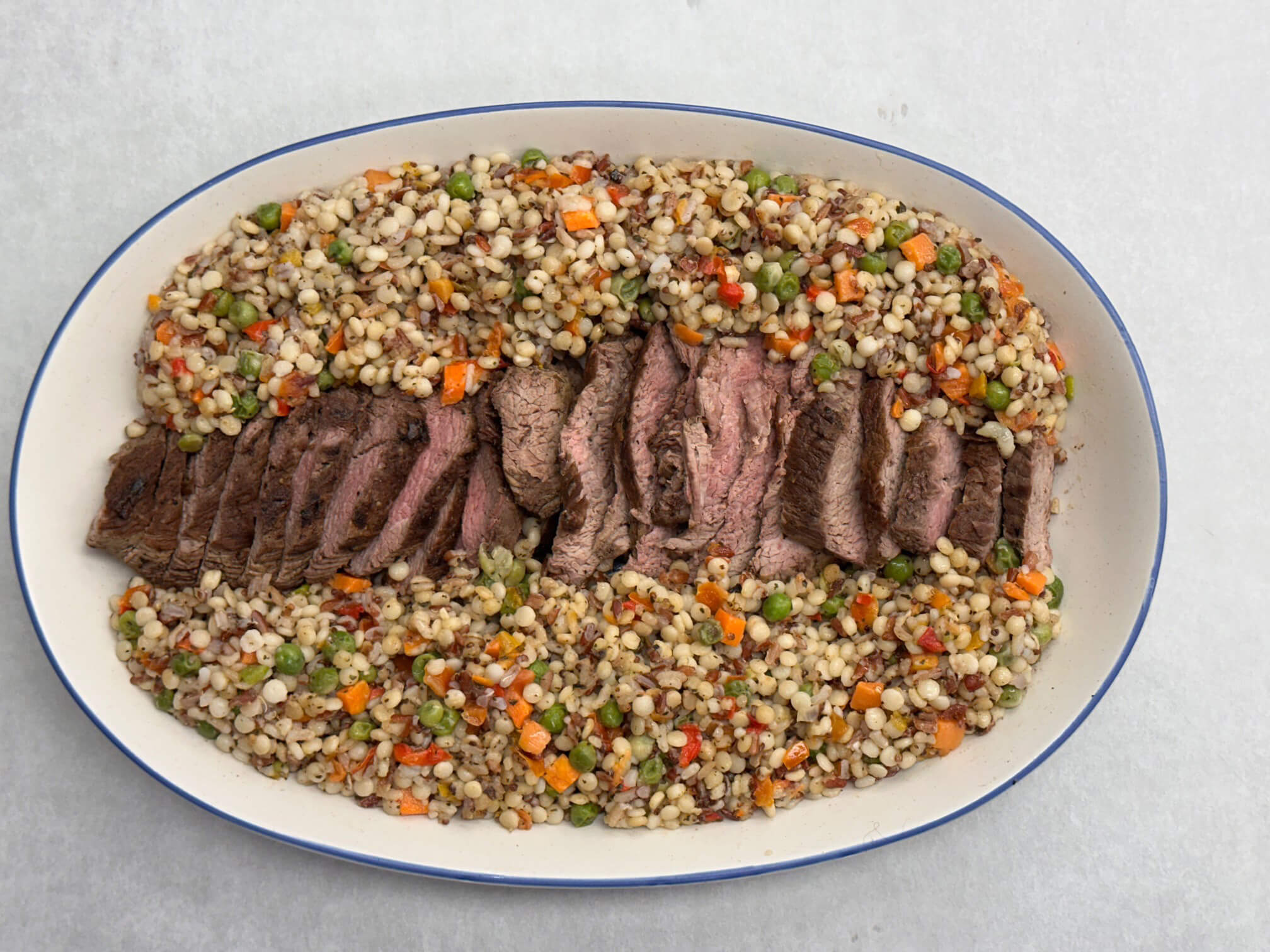 Couscous, Red Quinoa and Vegetable Blend with Petite tenders